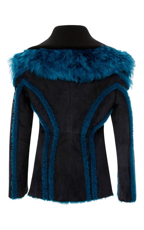 versace collection shearling coat|Versace jacket.